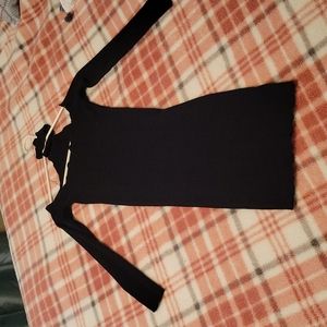 Sexy black sweater dress